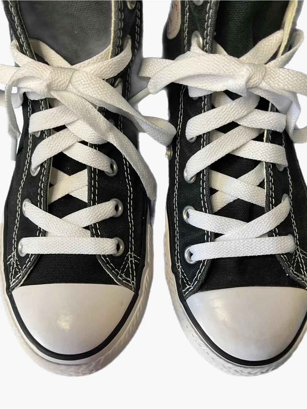 Converse Chuck Taylor All Star Youth 2 Black Hi Top Sneaks Slip on Unisex